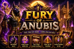 Hầm mộ Ai Cập rực sáng thần Anubis ma mị trong game C54 FURY OF ANUBIS